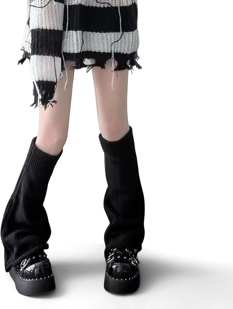 HEMOUR Leg Warmers for Women, Y2K Legwarmers Girls, Fall Winter Halloween Gifts, Harajuku Cutecore Gothic Fashion Accessories - Image 3